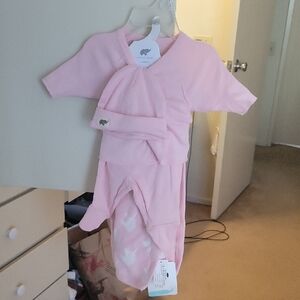 Pink Unicorn Baby Outfit Set With Blanket